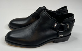 Zara NWOB women’s EU 36 size 4 black leather zip up ankle boot Q3 - £20.98 GBP