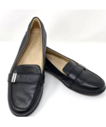 Naturalizer Soul Black Leather Loafer Size 7W - €32,73 EUR
