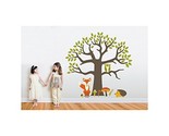 Mushroom Forest Tree Wall Decal Set - Overall Size 83" wide x 82" tall - $180.00