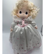 Vintage Precious Moments Sweetheart Series 16&quot; Hannah Doll 1997 With Stand - $9.49