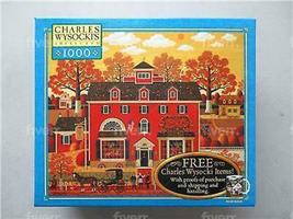 Charles Wysocki 1000 Piece Jigsaw Puzzle Game Benjamin&#39;s Musical Tools Horse Red - £14.15 GBP