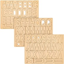 Wooden Alphabet Letters For Crafts (3 Inches, 83-Pack) - £26.67 GBP
