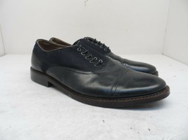 Aldo Men&#39;s Lace Up Oxford Casual Dress Shoe Navy/Black Size 9M - £22.82 GBP