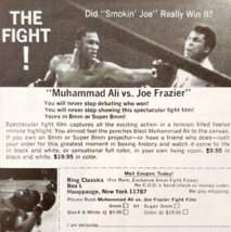 1971 Ali Vs Frazier 8mm Film Print Advertisement Boxing Ring Classics DWF11 - €8,59 EUR
