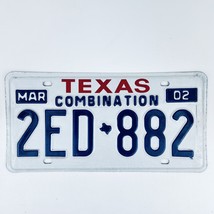 2002 United States Texas Combination Truck License Plate 2ED 882 - $18.80