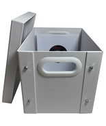 CheckOutStore White 7&quot; Vinyl Record 45 RPM Storage Box - $41.31 CAD+
