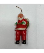 Vintage Celluloid Small Santa Claus Sack Christmas Tree Ornament - Hand ... - $32.51