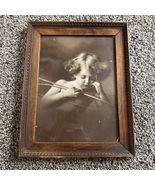 Vintage Antique Cupid Asleep by M.B. Parkinson Framed Photograph - Print - $921.65 MXN