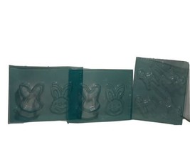 2 Large Easter Bunny Chocolate Candy Soap Molds &amp; Lamb Sucker Mold - $7.76