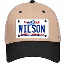 Wilson North Carolina State Novelty Khaki Mesh License Plate Hat - £22.79 GBP
