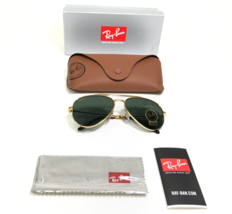Ray-Ban Sunglasses RB3625 NEW AVIATOR 9196/31 Gold Frames with Green Lenses - £73.78 GBP