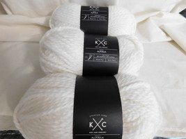 K C Alpaca White lot of 3 Dye Lot 649553 - £22.37 GBP