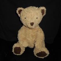 Jellycat Baby Tan Teddy Bear Dark Brown Ears Feet Hands Stuffed Animal Plush Toy - £59.99 GBP