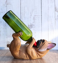 Ebros Pedigree French Bulldog Frenchies Wine Oil Bottle Holder Kitchen D... - $33.95