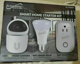 SuperSonic-3-Piece Smart Home Starter Kit Overload Protection Security Camera - £67.74 GBP