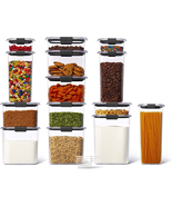 Rubbermaid Brilliance 14-Piece Food Storage Container Set with Scoops, A... - £114.48 GBP