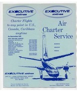 Executive Airlines Brochure Air Charter Service Logan Intl Airport Boston  - £13.95 GBP