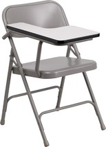 Right-Handed Tablet Arm, Premium Steel Folding Chair From Flash Furniture. - £48.94 GBP