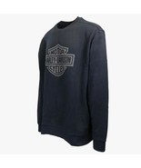 Harley-Davidson Men&#39;s Black L/S Pullover Sweatshirt (S02) - £30.49 GBP