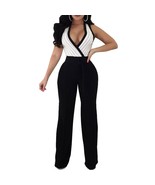 Striped Empire Waist Print Jumpsuits - $36.95