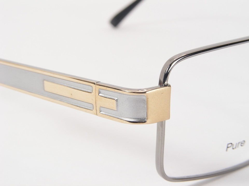 Optik Fleckenstein 4181 1 Silver /Gold UNIQUE RARE EYEGLASSES Titan 53-18-140mm Item image 5