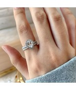 3 Ct Pear Cut Diamond Engagement Ring Prong 925 Sterling Silver Solitair... - $83.13 CAD