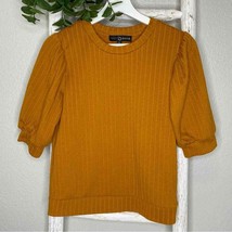 Fred David Cable Short Sleeve Top * Burnt Orange * Small - $13.55