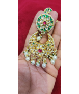 Jadau Handgemacht Jadtar Moti Perle Set Hochzeit Kunst Deko Indisch Hals... - €96,54 EUR