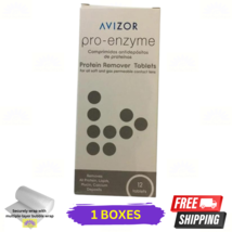 1 X Avizor Pro-Enzyme Protein Remover Tablets 12&#39;s Contact Lenses Soft - £23.52 GBP