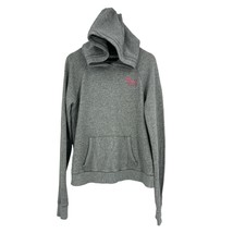 Pink Victoria&#39;s Secret Hoodie Large womens gray pullover &quot;sharing is in ... - $10.89
