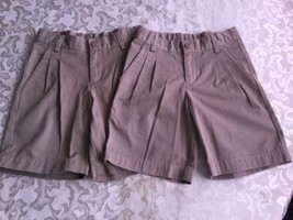 Size 7 Austin Trading Co.  shorts khaki uniform Lot of 2 Boys - £17.57 GBP