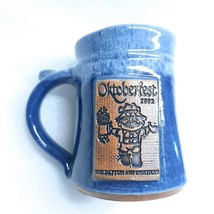 Dayton Art Institute OKTOBERFEST Beer Stein mug Pottery Greer blue 2002 German - £26.54 GBP