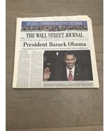 January 21, 2009 Barack Obama Inauguration Wall Street Journal Newspaper - £19.30 GBP