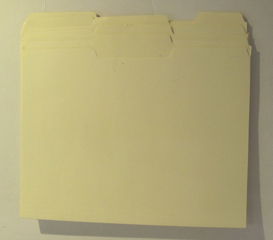 Pendaflex / Officemax File Folders - Letter Size Manila 1/3-Cut Tab - Se... - $7.77