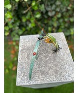 Frog and Ladybug – Bronze Sculpture. 24x12x10cm - 0.5Kg - €163,20 EUR