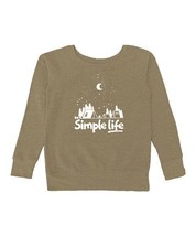 MSRP $37 Urban Smalls Khaki &#39;Simple Life&#39; Fleece Sweatshirt Size Medium ... - $14.25