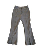 Anthropologie MAEVE Womens Pants Gray Seamed Flare Stretch Sz 12 - £23.78 GBP