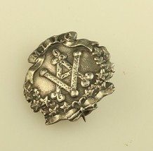Antique Metropolitan Life Insurance Company &quot;Va&quot; Victory Screwback Lapel Hat Pin - £31.54 GBP