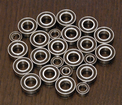 (24pcs) HOT BODIES D812 4WD Rubber Sealed Ball Bearing Set - £14.06 GBP