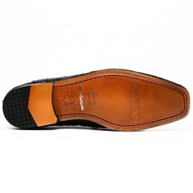 Leonardo Genuine Caiman Crocodile Dressy Derby's Shoes Lace up Black image 5