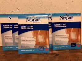 Nexcare Gentle And Soft Adhesive Gauze Pad 6&quot; X 6&quot;, 6 PACK Packages - $361.80 MXN
