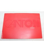 Canton 64 Page Speaker Catalog Brochure ~ Ergo, Karat, Fonum, More ~ 198... - $2,375.66 MXN