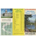 Colorado Vacation Tours 1959 Rock Island Rocket Railroad Brochure &amp; Sche... - £21.81 GBP