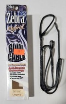 Zebra Hybrid Bow Cable 36-1/4&quot; BLK/BLK Legacy - £15.00 GBP
