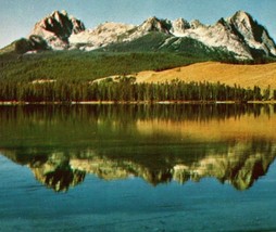 Sawtooth Mountains Little Redfish Lake Idaho ID Sierra Club Chrome Postcard UNP - £3.91 GBP