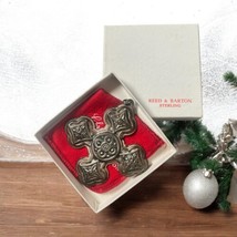 Reed &amp; Barton Annual Sterling Christmas Cross Ornament 1971 1st Edition In Box - £34.80 GBP