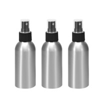 uxcell 3pcs 4oz/120ml Aluminium Spray Bottle with Black Fine Mist Spraye... - £15.17 GBP