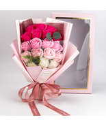  Gift 18 Rose Soap Bouquet Gift Box - £39.02 GBP