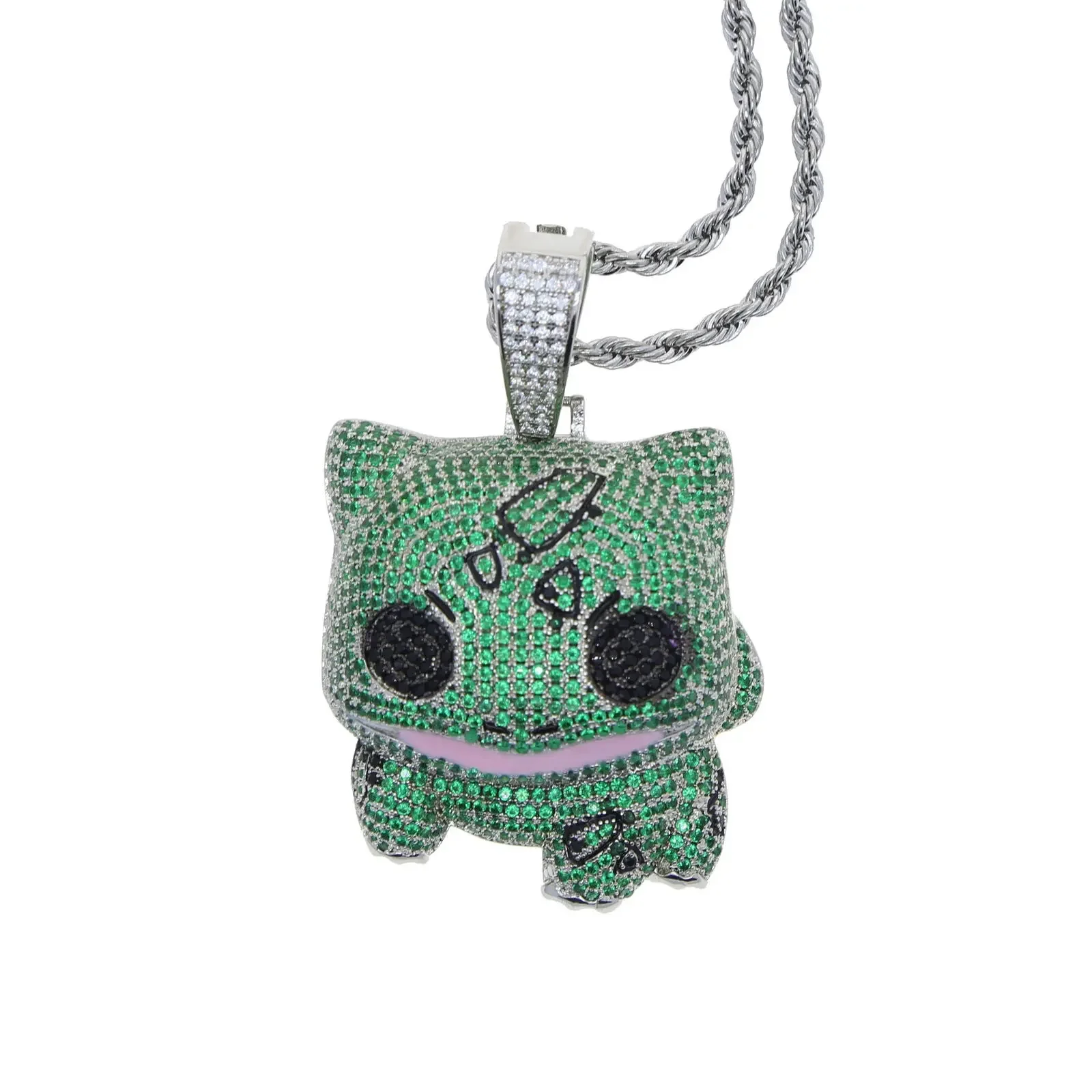 Bulbasaur-necklace – Big &amp; Bold Pokemon Center Fan Item - $27.83