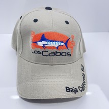 Los Cabos Baja California Sur Embroidered Style Adjustable Hat cap tan gray - $9.89